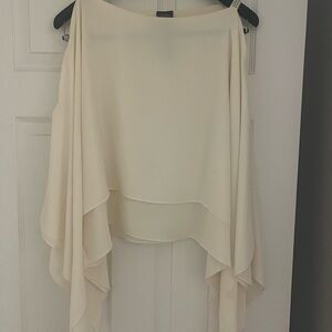 Chico's Asymmetrical Cream Skirt